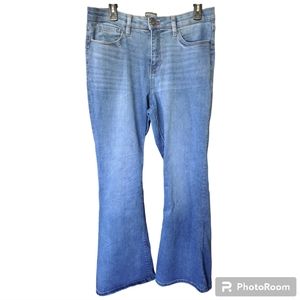 Bold Elements "Cut to Curve" Wide  Leg Blue Jeans Size 14